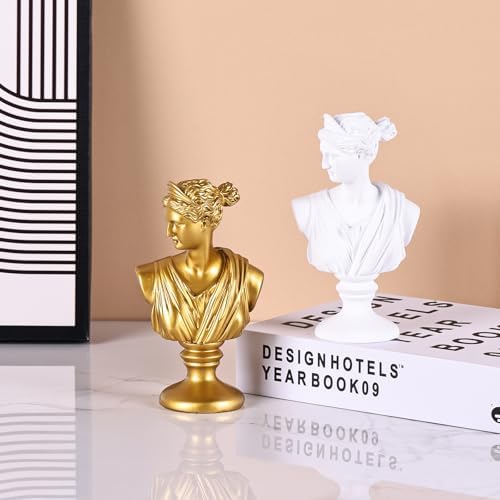 LCCCK 6 Inch Gold Aphrodite Bust Statue