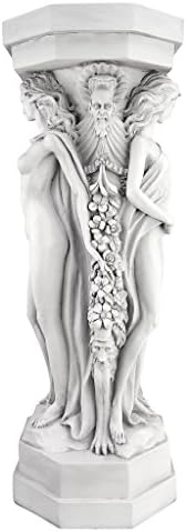 Design Toscano Column of Maenads Women Sculptural Pedestal Plant Stand 28 Inches