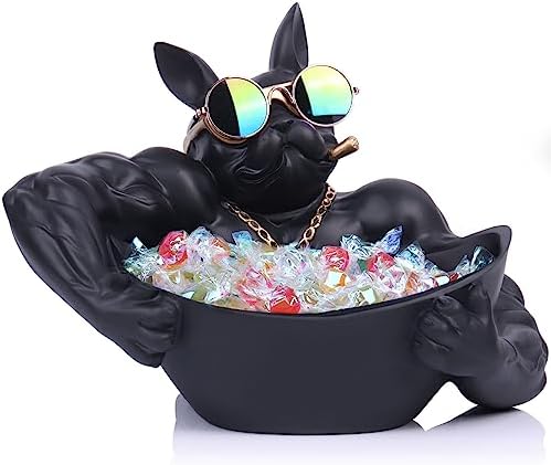 Black French Bulldog Statue - Decor Storage
