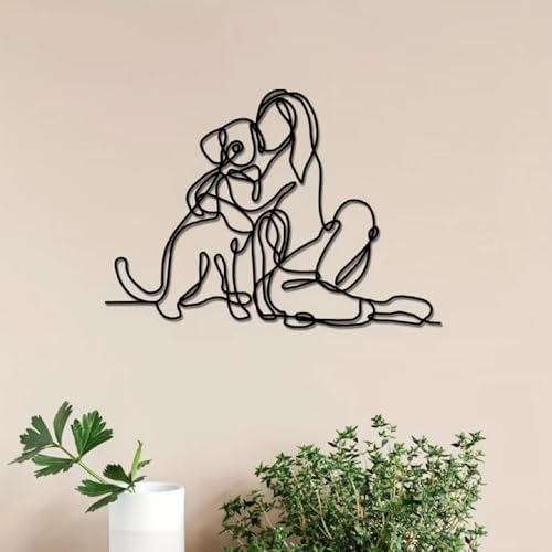 APLUSH Women And Dogs Wall Sculpture Decor