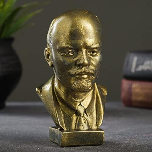 Vladimir Lenin Red Bust Sculpture Collectible Statue