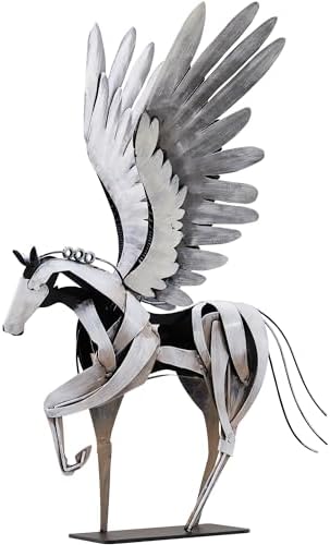 Handmade Pegasus Flying Horse Statue 24 H Decor Sculpture