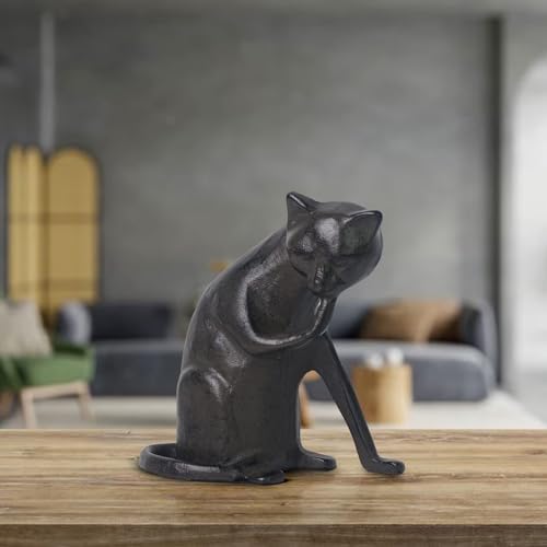 DreamsEden Cast Iron Cat Statue Home Decor Figurine