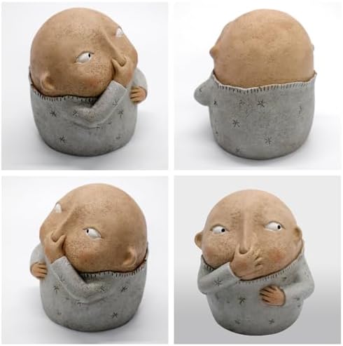 Funny Boy Nose Plugging Resin Sculpture 63 Inch