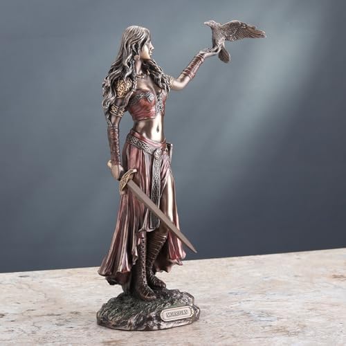VERONESE DESIGN 10 14 Inch Celtic Goddess Morrigan Statue Bronze Finish