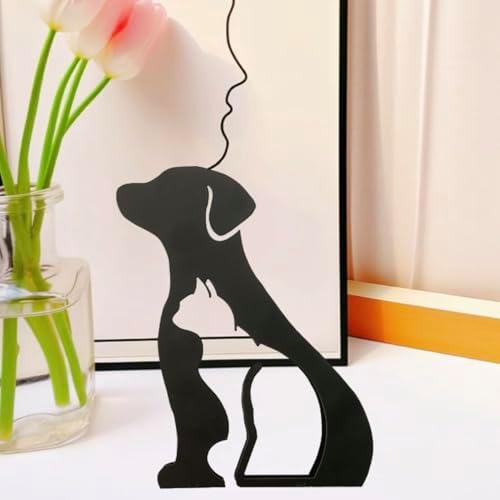 Modern Metal Cat Wall Art Sculpture 1