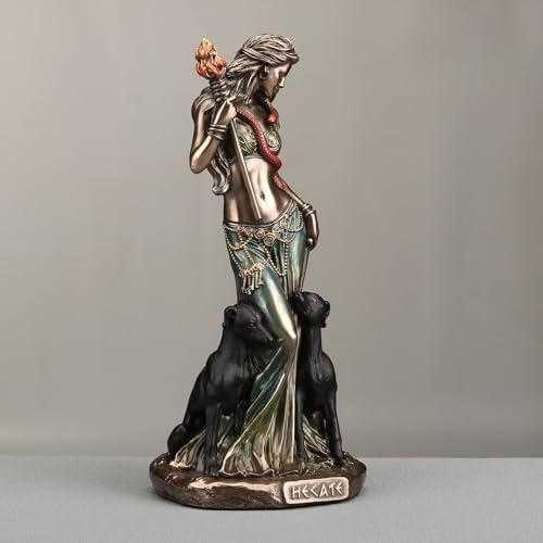 Veronese Design 6 18 Inch Hecate Greek Goddess Cold Cast Bronze Sculpture