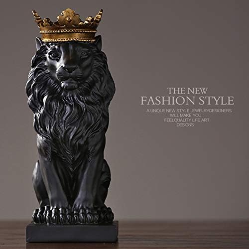 HW 15 Inch Lion King Statue Home Decor