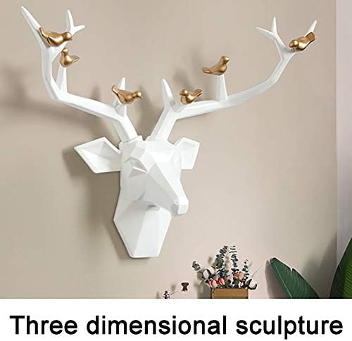 Feelme Large Faux Deer Head Wall Art Sculpture 1