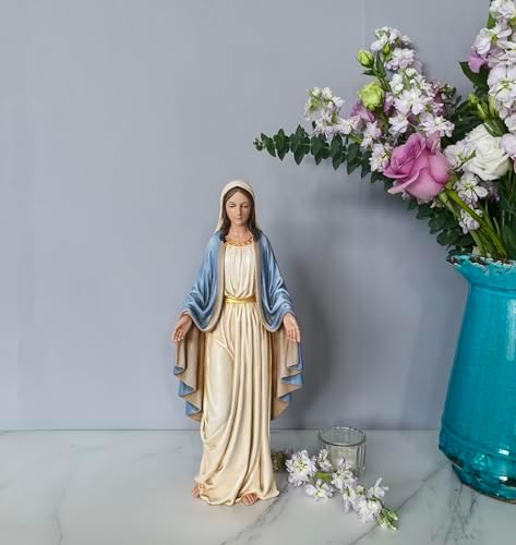 BC Catholic Blessed Virgin Mary Statue 125 Inch Hand Painted Classical Renaissance Sculpture