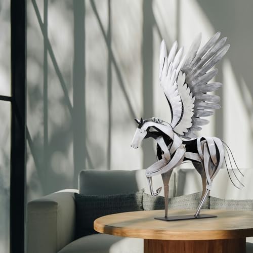 Handmade Pegasus Flying Horse Statue 24 H Decor Sculpture