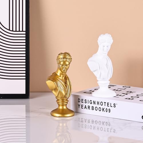 LCCCK 6 Inch Gold Aphrodite Bust Statue