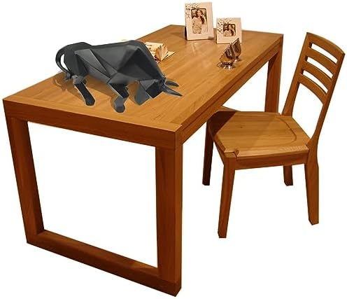 SMRTHMRT Black Bull Geometric Animal Statue