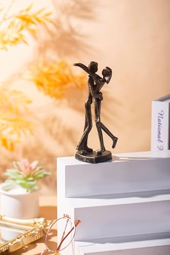 6th Anniversary Iron Couple Sculpture Gift