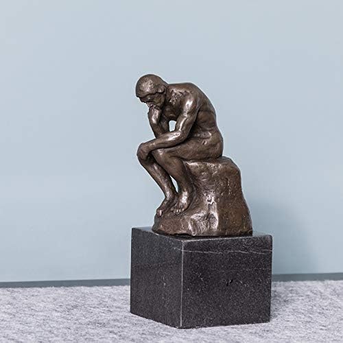 Classical Rodin Thinker Bronze Statue Home Decor Art
