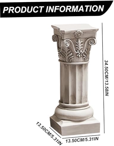 Roman Column Figurine Realistic White Greek Statues