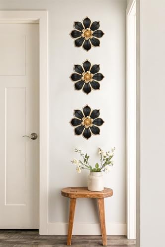 Villa Como Metal Flowers Wall Decor 3 Pc