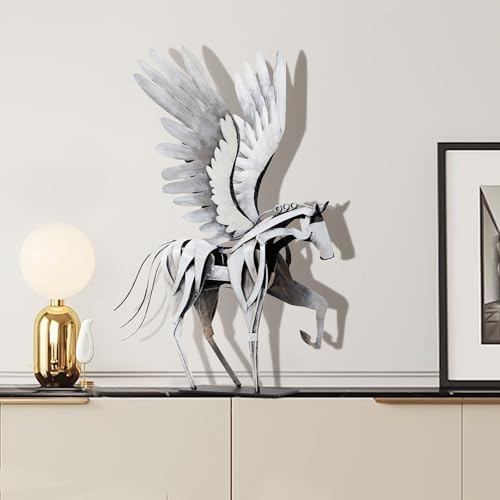 Handmade Pegasus Flying Horse Statue 24 H Decor Sculpture