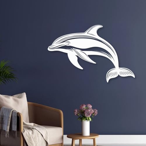 Huefoam Dolphin Metal Wall Art Decor