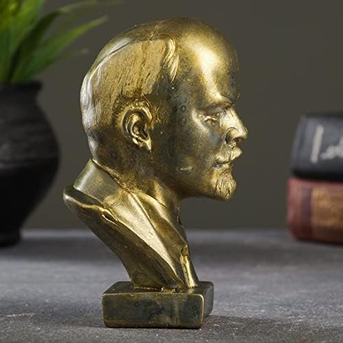 Vladimir Lenin Red Bust Sculpture Collectible Statue