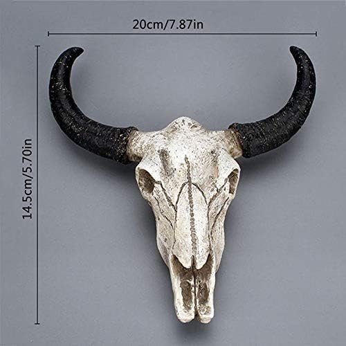 NEBAISEN 3D Animal Cow Skull Wall Sculpture