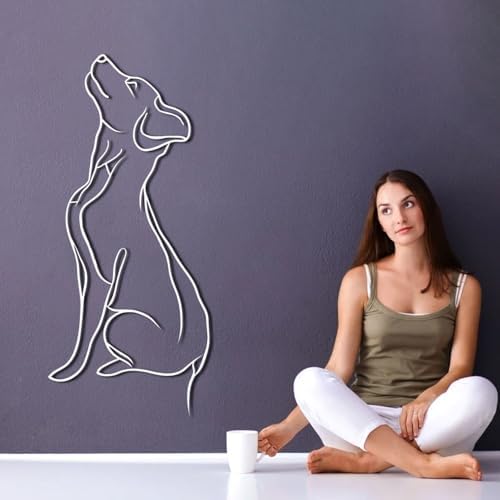 ENJOYOO Metal Dog Wall Art Decor 41x18in