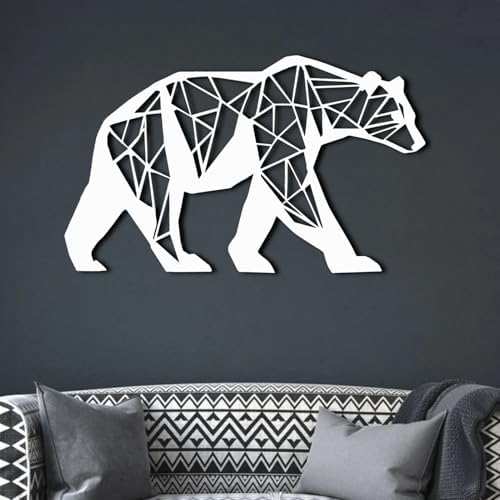 ENJOYOO Metal Bear Wall Art 24x14in