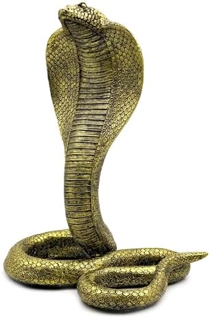 10 Inch King Cobra Snake Statue Figurine Sculpture
