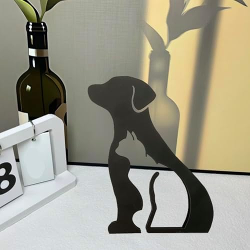 Modern Metal Cat Wall Art Sculpture 1
