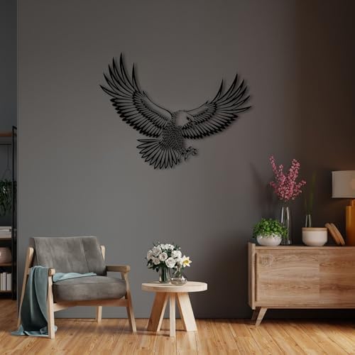 BEVUVA Metal Eagle Wall Art 12 Inches