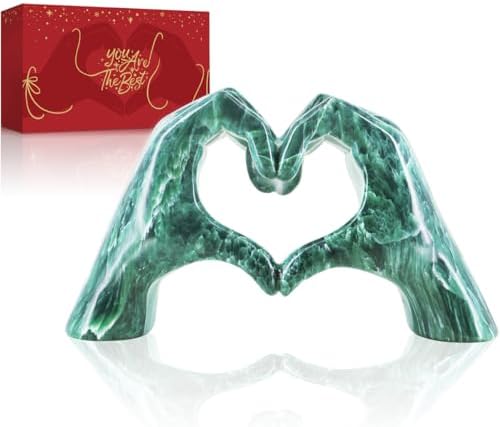 Heart Hands Sculpture Decor for Shelves Table