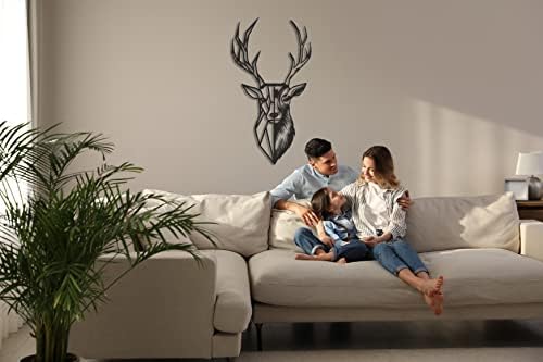 DEKADRON Metal Deer Head Wall Art 3D Decor