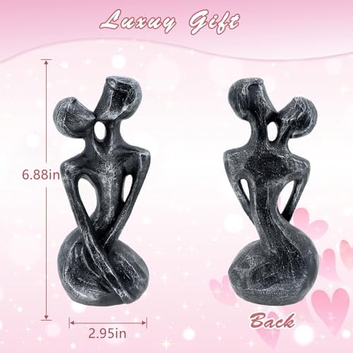 Romantic Couple Resin Sculpture for Anniversary Gifts