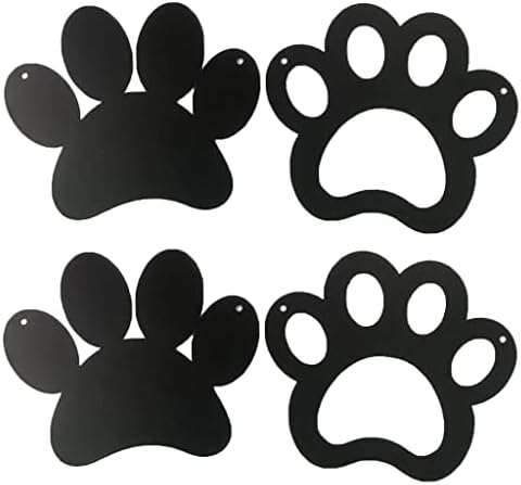 HYXXYY Metal Black Paw Wall Art Decor Sign