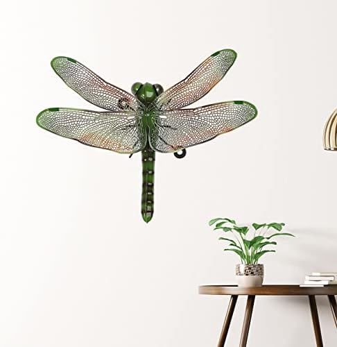 Metal Dragonfly Wall Decor 1142 Inch Green