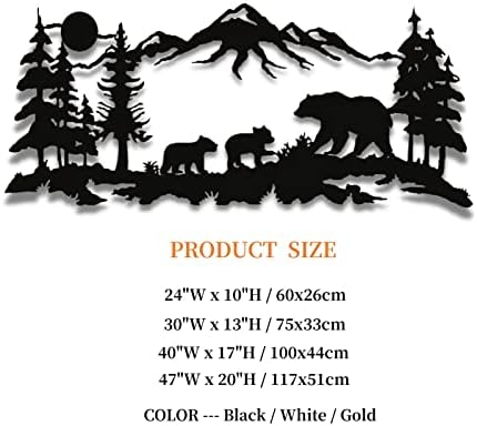Generic Black Bear Family Wall Sculpture