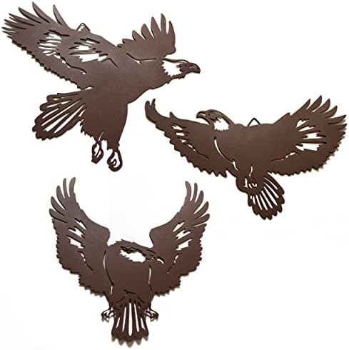 BVLFOOK Metal Eagle Wall Decor 11 Inch