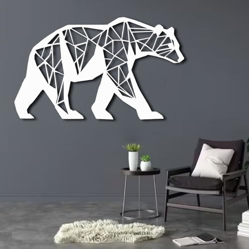 ENJOYOO Metal Bear Wall Art 24x14in