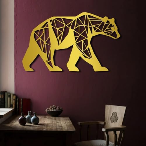 ENJOYOO Metal Bear Wall Art 24x14in