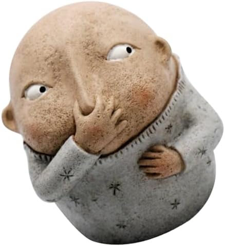 Funny Boy Nose Plugging Resin Sculpture 63 Inch