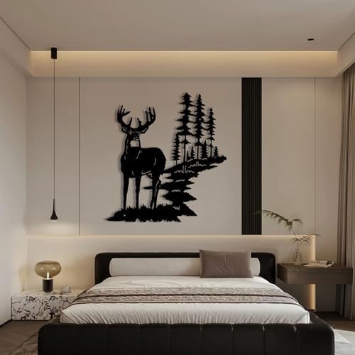 Tawinone Metal Deer Wall Art 17x19in