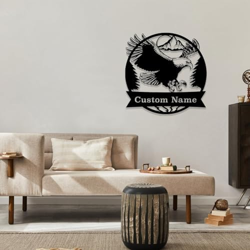 Custom Eagle Metal Sign for Home Decor