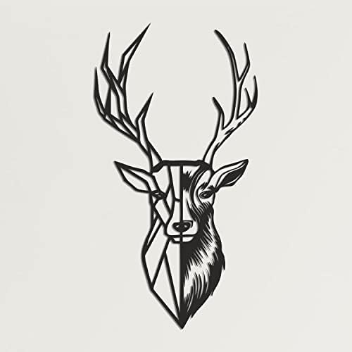 DEKADRON Metal Deer Head Wall Art 3D Decor