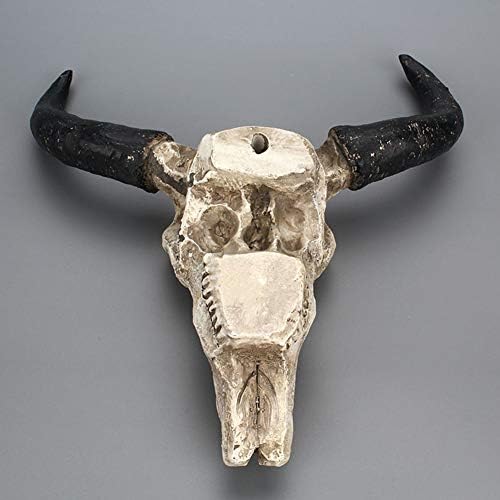 NEBAISEN 3D Animal Cow Skull Wall Sculpture