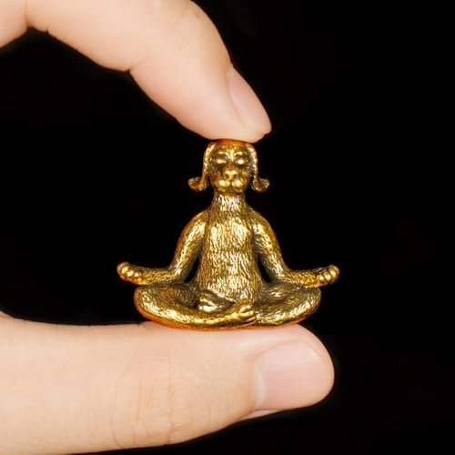CHOVY Retro Zen Meditating Dog Sculpture