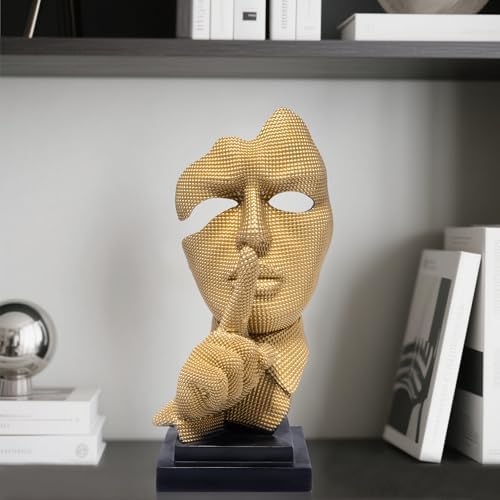 Hodao Modern Abstract Art Sculpture with Palm Covering Face
