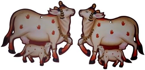 Purpledip Kamdhenu Calf Wall Hanging Set