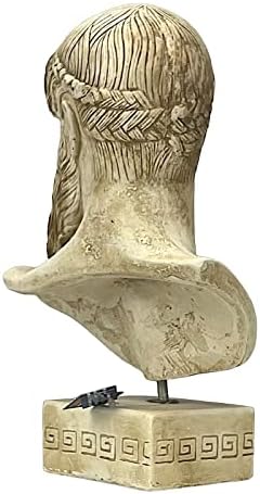Neptune Poseidon Statue Cast Stone Brown