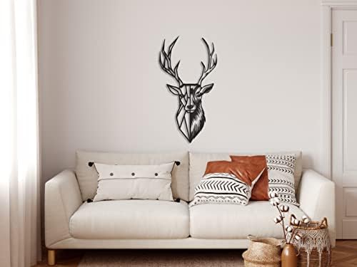 DEKADRON Metal Deer Head Wall Art 3D Decor