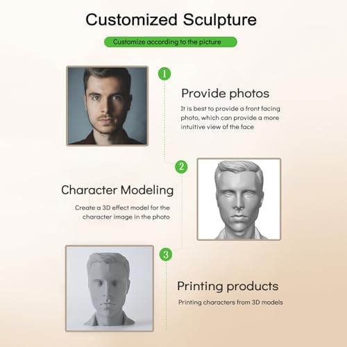 Custom Bust Statue Personalized 3D Sculpture Gift